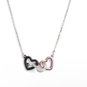 COACH Signature Heart Link Pendant Necklace. New